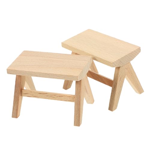 MOLUCKFU 2 Stück Miniatur Holz Hocker Puppenmöbel Sitzhocker Puppenhaus Zubehör Mini Deko Möbel für Wohnzimmer Schlafzimmer Balkon MOLUCKFU 2 Stück Miniatur Holz Hocker Puppenmöbel Sitzhocker Puppenhaus Zubehör Mini Deko Möbel für Wohnzimmer Schlafzimmer Balkon von MOLUCKFU