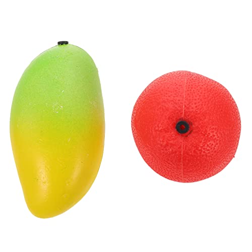 MOLUCKFU 2 Stück Musikalische Obst Maracas Percussion Instrument für Kreative Früherziehung Mango Orange MOLUCKFU 2 Stück Musikalische Obst Maracas Percussion Instrument für Kreative Früherziehung Mango Orange von MOLUCKFU