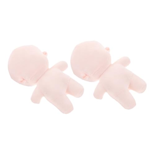 MOLUCKFU 2 Stück Plüsch Puppe mit Skelett Skelett Weicher Glatter Körper Niedliche Tragbare Blanko Stoffpuppe zum Basteln und Sammeln DIY Kuschelspielzeug für Sammler von MOLUCKFU