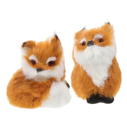 MOLUCKFU 2 Stück Realistische Plüschfuchs Dekofigur aus Weichem Kuscheligem Material Detailgetreue Simulation Kleiner Fuchs als Weihnachtsplüschtier und Geschenk für Familie und Freunde MOLUCKFU 2 Stück Realistische Plüschfuchs Dekofigur aus Weichem Kuscheligem Material Detailgetreue Simulation Kleiner Fuchs als Weihnachtsplüschtier und Geschenk für Familie und Freunde von MOLUCKFU