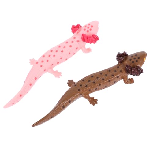MOLUCKFU 2 Stück Salamander Spielzeug, Garten Salamander Statue, Simulierter Salamander, Künstlicher Salamander, Kleiner Salamander Schmuck, Dekorative Salamander Simulation, Salamander von MOLUCKFU