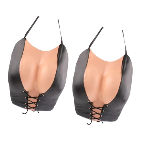 MOLUCKFU 2 Stück Simulation Weibliche Brust Teiliges aus Eva und Komfortable Cosplay Weste für Crossdressing Fasching Partyaccessoire für Männer und Verkleidungsspiele MOLUCKFU 2 Stück Simulation Weibliche Brust Teiliges aus Eva und Komfortable Cosplay Weste für Crossdressing Fasching Partyaccessoire für Männer und Verkleidungsspiele von MOLUCKFU