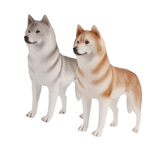 MOLUCKFU 2 Stück Simulierte Husky Hund Deko Teilig Realistische Haustierfigur für Auto Büro Wohnzimmer Stabile Materialien Pädagogisch Geeignet für Hundeliebhaber MOLUCKFU 2 Stück Simulierte Husky Hund Deko Teilig Realistische Haustierfigur für Auto Büro Wohnzimmer Stabile Materialien Pädagogisch Geeignet für Hundeliebhaber von MOLUCKFU