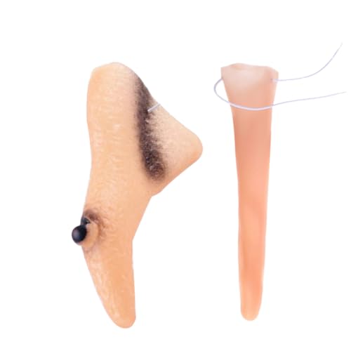 MOLUCKFU 2 Stück Teiliges Hexen Nasen aus Leichtem Gummi Kreatives Halloween Kostümzubehör für Damen Bequeme Verkleidung Wiederverwendbar für Halloween Partys und Kinderveranstaltungen MOLUCKFU 2 Stück Teiliges Hexen Nasen aus Leichtem Gummi Kreatives Halloween Kostümzubehör für Damen Bequeme Verkleidung Wiederverwendbar für Halloween Partys und Kinderveranstaltungen von MOLUCKFU