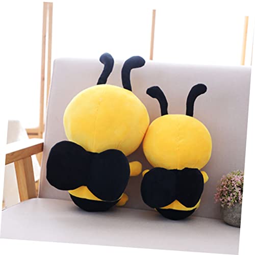 MOLUCKFU 2 Stück Teiliges Plüsch Bienen Kuschelkissen Weiches Stofftier mit Elastischer Füllung Großes Plüsch Bienenkissen Süßes Schmusetier für Erwachsene Kreatives Cartoon Design MOLUCKFU 2 Stück Teiliges Plüsch Bienen Kuschelkissen Weiches Stofftier mit Elastischer Füllung Großes Plüsch Bienenkissen Süßes Schmusetier für Erwachsene Kreatives Cartoon Design von MOLUCKFU
