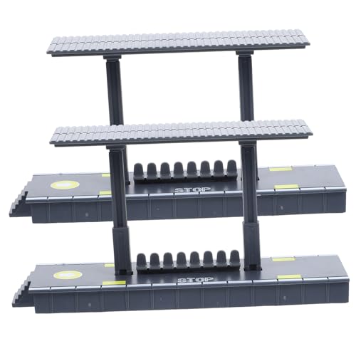 MOLUCKFU 2 Stück Teiliges Stationsplattform aus Kunststoff Realistisches DIY Bahnhofsdekor Handliches für Garten und Innenbereich Fördert Logisches und Kreativität bei Jugendlichen von MOLUCKFU