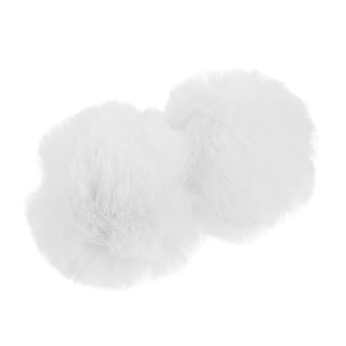 MOLUCKFU 2 Stück Weißer Plüsch Kaninchen Weicher Bunny Tail Cosplay Anhänger mit Anstecknadel Bequemes Hasen Kostüm Zubehör für Damen Karneval Halloween Party MOLUCKFU 2 Stück Weißer Plüsch Kaninchen Weicher Bunny Tail Cosplay Anhänger mit Anstecknadel Bequemes Hasen Kostüm Zubehör für Damen Karneval Halloween Party von MOLUCKFU