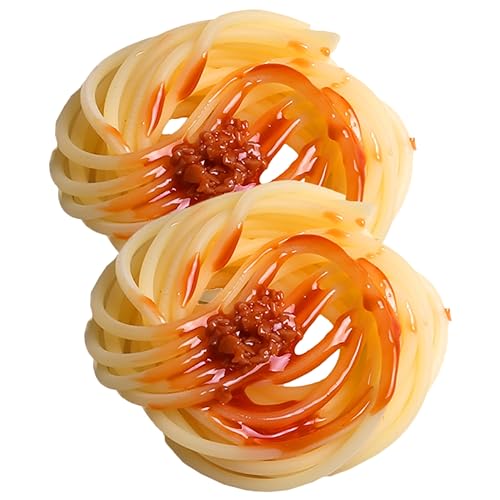 MOLUCKFU 2 Stücke Pasta Mit Künstlicher Sauce Realistische Foto Requisiten Desktop Ornamente Restaurant Gefälschte Gefälschte Modell Szene Fotografie Requisiten Prop MOLUCKFU 2 Stücke Pasta Mit Künstlicher Sauce Realistische Foto Requisiten Desktop Ornamente Restaurant Gefälschte Gefälschte Modell Szene Fotografie Requisiten Prop von MOLUCKFU