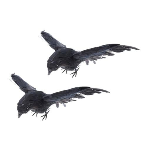 MOLUCKFU Schwarze Krähe Requisiten Vogelschmuck Für Halloween-Dekorationen Halloween-Party-Requisite MOLUCKFU Schwarze Krähe Requisiten Vogelschmuck Für Halloween-Dekorationen Halloween-Party-Requisite von MOLUCKFU