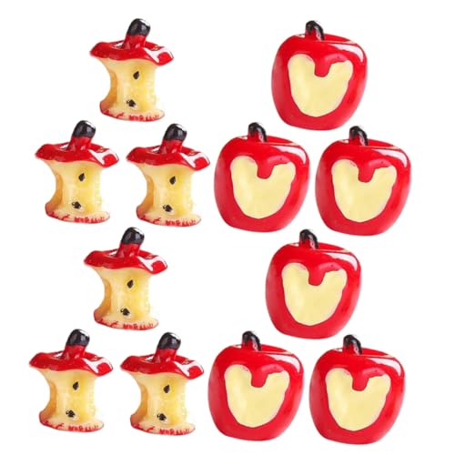 MOLUCKFU 20 Stück Apfelmodell Spielzeug Mini Künstliche Früchte Mini Äpfel Mini Künstliche Äpfel Modell Künstliche Äpfel Mini Obst Modell Simulierte Erdbeeren Miniatur Äpfel Modelle von MOLUCKFU