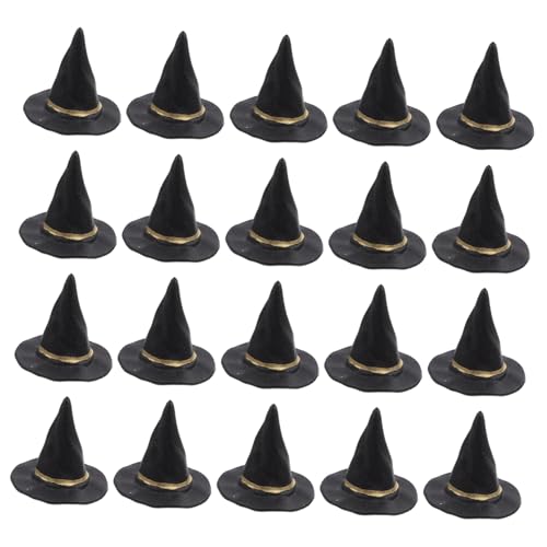 MOLUCKFU 20 Stück Halloween Hexenhut, Hexenhut, Miniatur Puppenhexenhut, Winzige Hüte Für Puppen, Mini Hüte Zum Basteln, Mini Hexenhüte Für Getränke, Puppenhüte, Kleine Hexenhut MOLUCKFU 20 Stück Halloween Hexenhut, Hexenhut, Miniatur Puppenhexenhut, Winzige Hüte Für Puppen, Mini Hüte Zum Basteln, Mini Hexenhüte Für Getränke, Puppenhüte, Kleine Hexenhut von MOLUCKFU