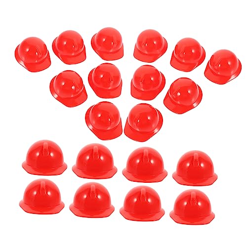 MOLUCKFU 20 Stück Haustiermütze, Kindermütze, Puppenmütze Zum Basteln, Mini Hüte, Basteln, Haustierhelm, Helme Für Puppen, Halloween, Mini Baumütze, Bauhelmkappe, Mini Sicherheitshut, von MOLUCKFU