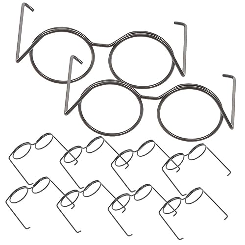 MOLUCKFU 20 Stück Puppen Mini Brillen Aus Metall Puppen Brillen Zum Basteln Mini Brillen Für Puppen Metall Puppen Brillen Bastel Sonnenbrillen Zum Dekorieren Puppen Sonnenbrillen Für von MOLUCKFU
