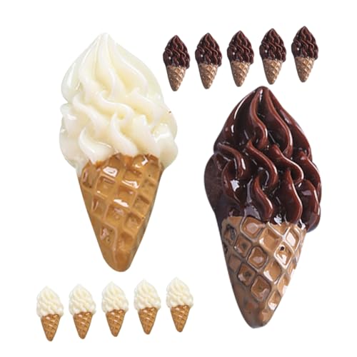 MOLUCKFU 20 Stück Simulation Eiscreme Miniatur Dessert Modell Mini Lebensmittel Puppenhaus Zubehör Tiny House Eisdiele Miniatur Requisite Tiny House Zubehör Mini Dessert von MOLUCKFU