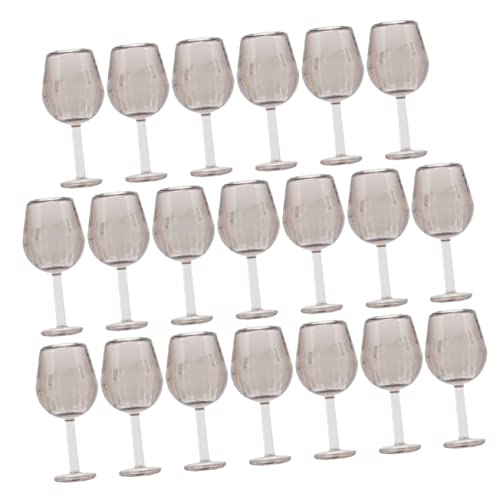 MOLUCKFU 20 Stück Weingläser Realistische Goblets für Puppenhaus Dekoration Kreative Accessoires für Häuser Fotorequisiten für Kreative Spielwelten MOLUCKFU 20 Stück Weingläser Realistische Goblets für Puppenhaus Dekoration Kreative Accessoires für Häuser Fotorequisiten für Kreative Spielwelten von MOLUCKFU