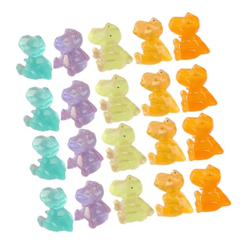 MOLUCKFU 20St Mikro-Landschaftsverzierung Mini-Dinosaurierfiguren winzige Dinosaurier kleine Dinosaurierfiguren Mini-Dino-Figuren Terrassen-Dinosaurier-Figur Dinosaurier-Ornamente Harz von MOLUCKFU