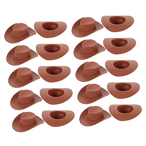 MOLUCKFU 20Stücke Plastik Cowboy Hüte Puppenhaus Zubehör für Kreative Rollenspiele für Dekoration und Vielseitig Einsetzbar für DIY Projekte MOLUCKFU 20Stücke Plastik Cowboy Hüte Puppenhaus Zubehör für Kreative Rollenspiele für Dekoration und Vielseitig Einsetzbar für DIY Projekte von MOLUCKFU