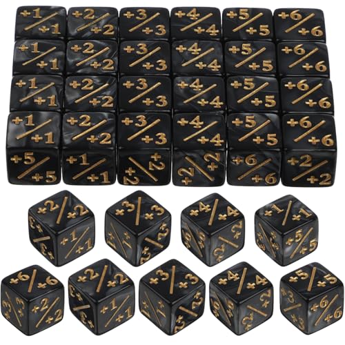 MOLUCKFU 24Stücke Acrylwürfel für Brettspiele und Kartenspiele Lernspielzeug für Dekorative Würfel Vielseitig Einsetzbar für Kreative Mathematik Übungen von MOLUCKFU