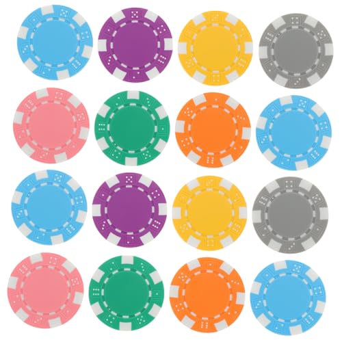 MOLUCKFU 28 Stück Teiliges Poker chip Langlebigem Pp Material Professionell Gestaltet für Pokerzähler und Marker Vielseitig Einsetzbar für Brettspiele und Pokerpartys Mischung von MOLUCKFU