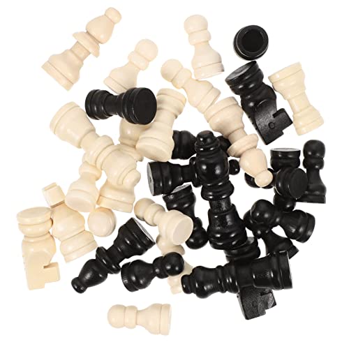 MOLUCKFU 2Sätze Mini Holz Schach Set Internationale Schachfiguren Kompakter Leicht und Tragbar für Unterwegs für Schachliebhaber und Spieleabende von MOLUCKFU