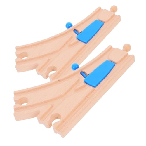MOLUCKFU 2St Blaue Spur für holzspielzeug Holzschienen Zugbegeisterte Eisenbahngleisschnalle Gleisverbinder aus Kunststoff Plastik MOLUCKFU 2St Blaue Spur für holzspielzeug Holzschienen Zugbegeisterte Eisenbahngleisschnalle Gleisverbinder aus Kunststoff Plastik von MOLUCKFU