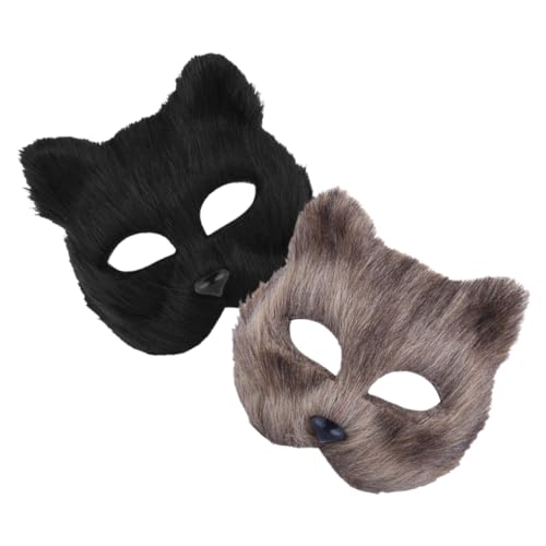 MOLUCKFU Fuchs Maskerade Masken Tier Maske Set Pelzigen Kostüm Prop für Ostern Karneval Halloween Prom von MOLUCKFU