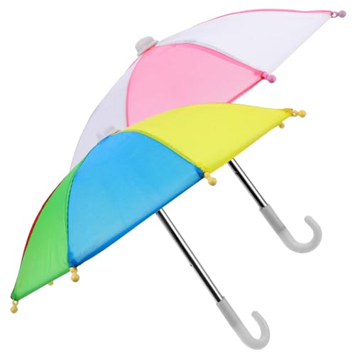 MOLUCKFU Mini Regenschirm Modell Einstellbarer Miniatur Regenschirm Für Kinderpuppen Dekorative Miniatur Regenschirmaccessoires Bunten Farben Bunt + / MOLUCKFU Mini Regenschirm Modell Einstellbarer Miniatur Regenschirm Für Kinderpuppen Dekorative Miniatur Regenschirmaccessoires Bunten Farben Bunt + / von MOLUCKFU