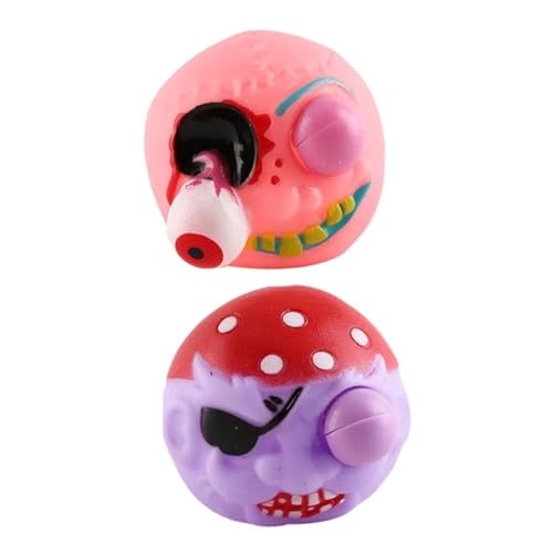 MOLUCKFU 2St kneifen Stuffer Füllstoffe zappeln für kinderspielzeug Erwachsene Halloween-Handspielzeug zum Stressabbau weiches Gummi von MOLUCKFU