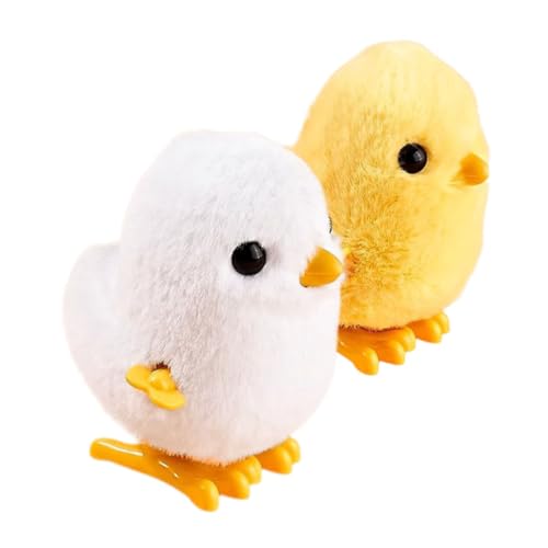 MOLUCKFU 2st Plüsch Küken Aufziehspielzeug Im Tierdesign Uhrwerk Für Kinderspielzeug Gastgeschenke Für Festival- Interaktives Flanell MOLUCKFU 2st Plüsch Küken Aufziehspielzeug Im Tierdesign Uhrwerk Für Kinderspielzeug Gastgeschenke Für Festival- Interaktives Flanell von MOLUCKFU