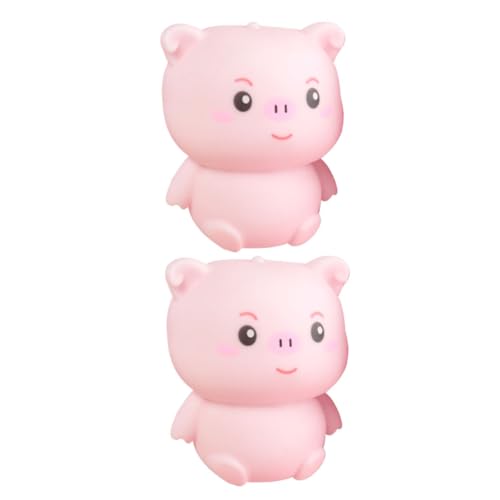 MOLUCKFU 2st Squeeze Sensorisches Entzückende Schweineförmige Spielzeuge Dehnbares Sensorisches Quetschspielzeug Entzückendes Squeeze- Rosa von MOLUCKFU