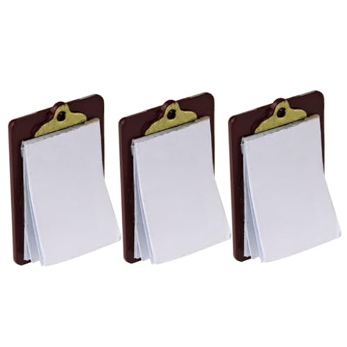MOLUCKFU 3 Stück Mini Tablet, Miniatur Schreibtafel, Spielzeug, Mini Schulsachen, Mini Hausbedarf, Puppenhaus Zubehör, Puppenpapier Zwischenablage, Puppenhaus Zubehör, Puppenhaus MOLUCKFU 3 Stück Mini Tablet, Miniatur Schreibtafel, Spielzeug, Mini Schulsachen, Mini Hausbedarf, Puppenhaus Zubehör, Puppenpapier Zwischenablage, Puppenhaus Zubehör, Puppenhaus von MOLUCKFU