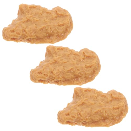MOLUCKFU 3 Stück Realistische Teilig Fake Chicken Nugget Modelle aus Wiederverwendbare Gebratene Hähnchen Nachbildung für Küchen und Shop Dekoration Lebensechte Geflügel Attrappen MOLUCKFU 3 Stück Realistische Teilig Fake Chicken Nugget Modelle aus Wiederverwendbare Gebratene Hähnchen Nachbildung für Küchen und Shop Dekoration Lebensechte Geflügel Attrappen von MOLUCKFU