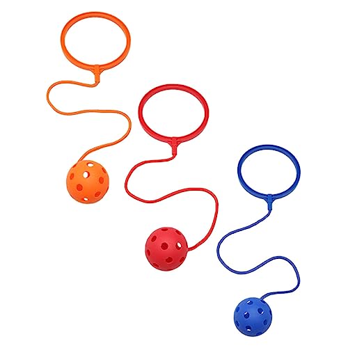 MOLUCKFU 3 Stück Sprungball für Ankle Skip Ball Fitnessspielzeug Zufälligen Farben Fördert Koordination und Motorik für Aktives im Freien Zufällige Farbe Zufällige Farbe von MOLUCKFU