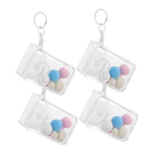 MOLUCKFU 3 Stück Teiliges Transparente PVC Aufbewahrungstaschen Vielseitige Mini Organizer mit Klarer Sicht Tragbar als Hand Schulter oder Umhängetasche für Figuren und Puppensammler von MOLUCKFU