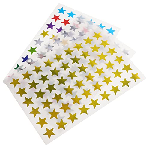 MOLUCKFU 30 Blatt Belohnungsaufkleber, Kinderaufkleber, Kindergarten Kinderaufkleber, Kleine Lehreraufkleber, Sternaufkleber, Cartoon Lehreraufkleber, Multifunktionale Sternaufkleber von MOLUCKFU