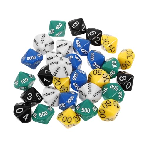 MOLUCKFU 30 Stück Brettspielwürfel, Mehrseitige Würfel, Partyspiel-Requisiten, Spielwürfel, Kunststoffwürfel, Spielzeug Für Brettspiel-Party-Unterhaltung MOLUCKFU 30 Stück Brettspielwürfel, Mehrseitige Würfel, Partyspiel-Requisiten, Spielwürfel, Kunststoffwürfel, Spielzeug Für Brettspiel-Party-Unterhaltung von MOLUCKFU