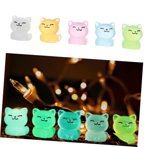 MOLUCKFU 30 Stück Leuchtende Katzenfiguren aus Resin Niedliche Katzenstatuen für Landschaften und Dekoration Vielfältige Farben für Ihr Zuhause MOLUCKFU 30 Stück Leuchtende Katzenfiguren aus Resin Niedliche Katzenstatuen für Landschaften und Dekoration Vielfältige Farben für Ihr Zuhause von MOLUCKFU