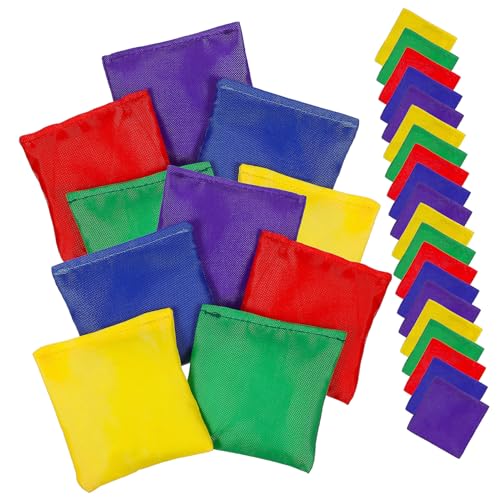 MOLUCKFU 30 Stück Teiliges Buntes Mini Bean Bag aus Reißfestem Material für Tossing Spiele Geeignet für Outdoor Partys Garten und Schulaktivitäten Hand Auge Koordination und Konzentration von MOLUCKFU