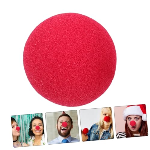 MOLUCKFU 30 Stück Teiliges Kleine Rote Schwammschnauzen Clown Nase aus Leichtem für Karneval Cosplay Kostüm Party Dekoration von MOLUCKFU