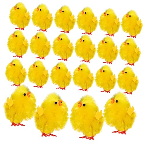 MOLUCKFU 36 Stück Kleine Hühner Mini-osterküken Flauschige Küken Osterhühner Kükenbaby-spielzeug Für Osterdeko MOLUCKFU 36 Stück Kleine Hühner Mini-osterküken Flauschige Küken Osterhühner Kükenbaby-spielzeug Für Osterdeko von MOLUCKFU