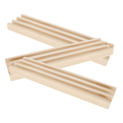 MOLUCKFU 3Pcs Domino Display Stand Domino Karten Basis DIY Accessoire Holz Domino Basis Mit Stand DIY Domino Holder Multifunktion Domino Bases Domino-Spielzubehör Domino Racks MOLUCKFU 3Pcs Domino Display Stand Domino Karten Basis DIY Accessoire Holz Domino Basis Mit Stand DIY Domino Holder Multifunktion Domino Bases Domino-Spielzubehör Domino Racks von MOLUCKFU