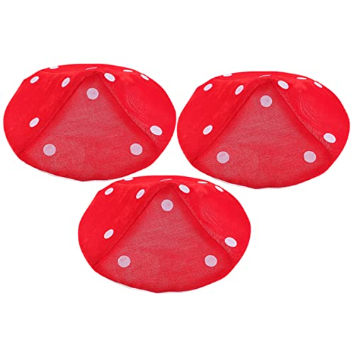 MOLUCKFU 3St Pilzhut kinderkostüme igelkostümkinder costume fashing costume fasnachtskostüme Cosplay-Hut für Krabbenhut Kork lustiger Kostümhut Pilzmütze Stoff rot MOLUCKFU 3St Pilzhut kinderkostüme igelkostümkinder costume fashing costume fasnachtskostüme Cosplay-Hut für Krabbenhut Kork lustiger Kostümhut Pilzmütze Stoff rot von MOLUCKFU