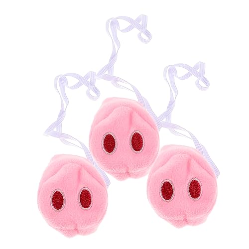MOLUCKFU 3Stücke Cartoon Schweinenasen Cosplay Accessoires Plüsch Tiernasen für Kostüm und Party Lustige Karnevalsversorgung für Erwachsene MOLUCKFU 3Stücke Cartoon Schweinenasen Cosplay Accessoires Plüsch Tiernasen für Kostüm und Party Lustige Karnevalsversorgung für Erwachsene von MOLUCKFU