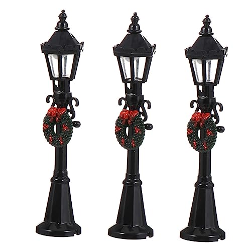 MOLUCKFU 3pcs Mini Street Light Model Doll House Micro Landscape Fairy Garden Accessoires MOLUCKFU 3pcs Mini Street Light Model Doll House Micro Landscape Fairy Garden Accessoires von MOLUCKFU