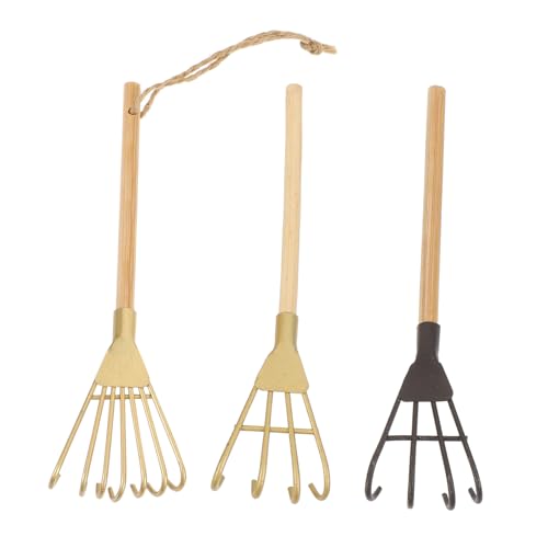 MOLUCKFU Gegrillte Grilldekorationen Aus Robustem Eisen Und Holzgriff Als Gartenwerkzeug Und Multifunktions-rechen Für Bonsai-pflanzungen MOLUCKFU Gegrillte Grilldekorationen Aus Robustem Eisen Und Holzgriff Als Gartenwerkzeug Und Multifunktions-rechen Für Bonsai-pflanzungen von MOLUCKFU