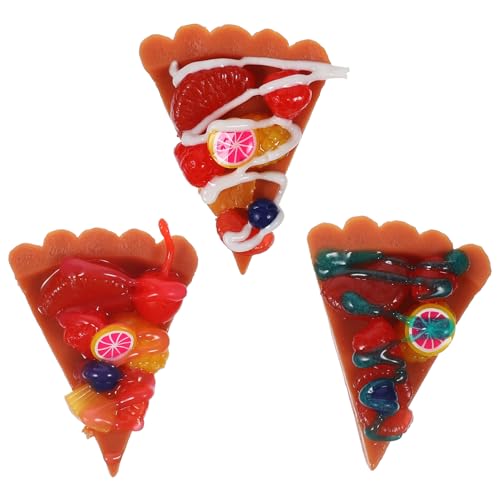 MOLUCKFU Simulierte Scheibe Pizza Charme Landschaft Pizza Requisiten Mini für Puppenhaus von MOLUCKFU