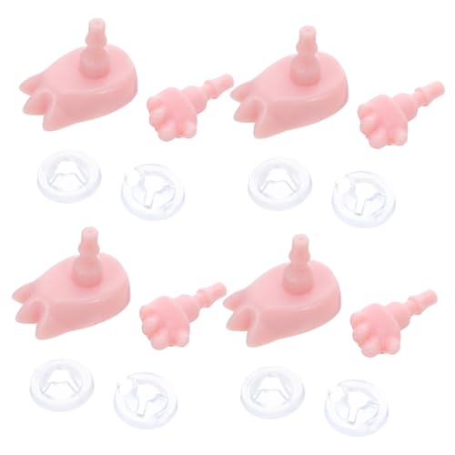 MOLUCKFU 4 Sätze Miniatur Puppen Hände und Füße Ersatzteile Realistische Gelenke für Doll Toy Zubehör Kompatibel für Reparatur und Bastelprojekte Detailgetreue Figurteile für Sammler MOLUCKFU 4 Sätze Miniatur Puppen Hände und Füße Ersatzteile Realistische Gelenke für Doll Toy Zubehör Kompatibel für Reparatur und Bastelprojekte Detailgetreue Figurteile für Sammler von MOLUCKFU