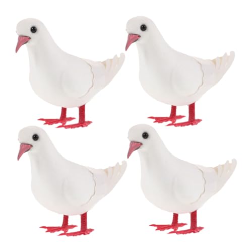 MOLUCKFU 4 Stück Künstliche Tauben Realistische Vogel Modelle für Garten und Wohnungsdekoration Fotorequisiten Robust und Langlebig Ergänzung für Sammler und Vogelliebhaber MOLUCKFU 4 Stück Künstliche Tauben Realistische Vogel Modelle für Garten und Wohnungsdekoration Fotorequisiten Robust und Langlebig Ergänzung für Sammler und Vogelliebhaber von MOLUCKFU