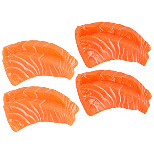 MOLUCKFU 4 stücke PVC Gefälschte Lachs Modell für Restaurant Home Küche Decor Fotografie Requisiten MOLUCKFU 4 stücke PVC Gefälschte Lachs Modell für Restaurant Home Küche Decor Fotografie Requisiten von MOLUCKFU