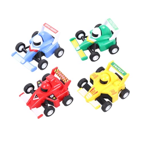MOLUCKFU 4 Stück Mini-Rennwagen Ziehen Zurück Kart-Rennwagen Mini- Zum Zurückziehen Rennwagen von MOLUCKFU